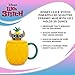 Disney Lilo & Stitch Pineapple 3D Sculpted Ceramic Mug With Lid | Tropical Large Coffee Cup For Espresso, Caffeine, Beverages, Home & Kitchen Essentials | Cute Gifts and Collectibles | Holds 20 Ounces