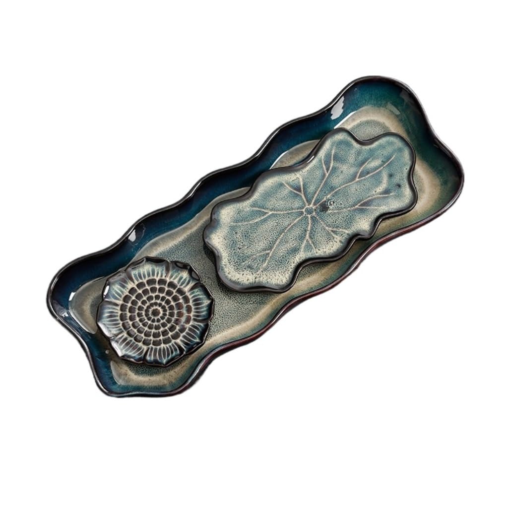 Plateau de brassage sec en céramique rectangulaire pour service à thé A