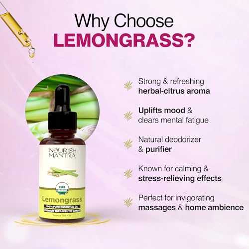 Aceite Esencial Orgánico de Lemongrass para Masajes miniatura 2