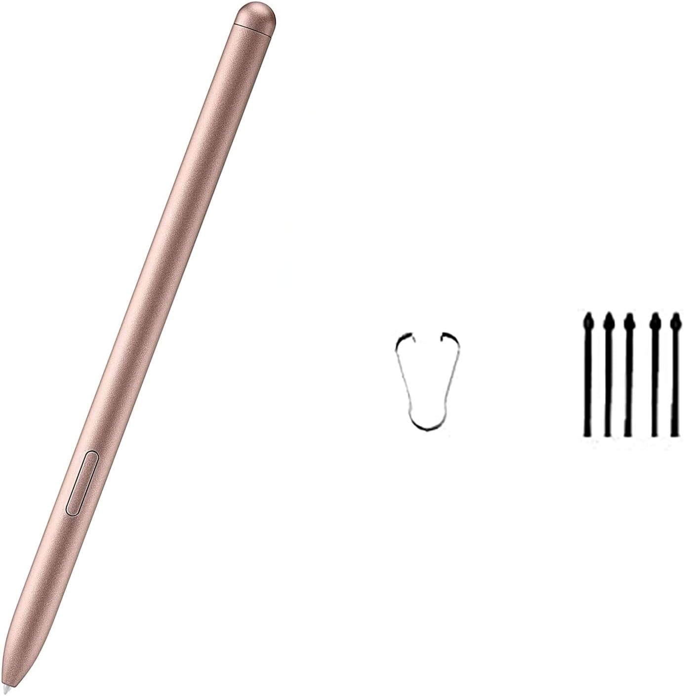 Gold Galaxy Tab S7 Pen for Samsung Galaxy Tab S7 / S7 Plus / S7 FE S Pen Stylus Pen Replacement +Free 5 Tips, Stylus S Pen Gold Galaxy Tab S7 Pen for Samsung Galaxy Tab S7 / S7 Plus / S7 FE S Pen Stylus Pen Replacement +Free 5 Tips, Stylus S Pen