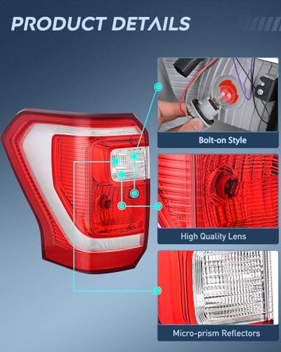 Image of Nilight Taillight Assembly for 2018-2021 Ford Expedition Drive Side