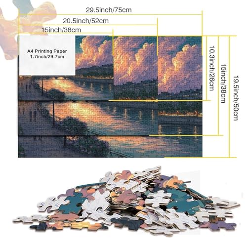 Mini puzzle para adultos de 1000 piezas con encaje perfecto de papel 5