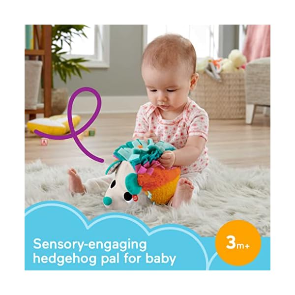 Fisher-Price HBP42 - Knuddel-Igel, Plüschspielzeug mit Geräuschen und Texturen, Babyspielzeug ab der Geburt – Bild 3