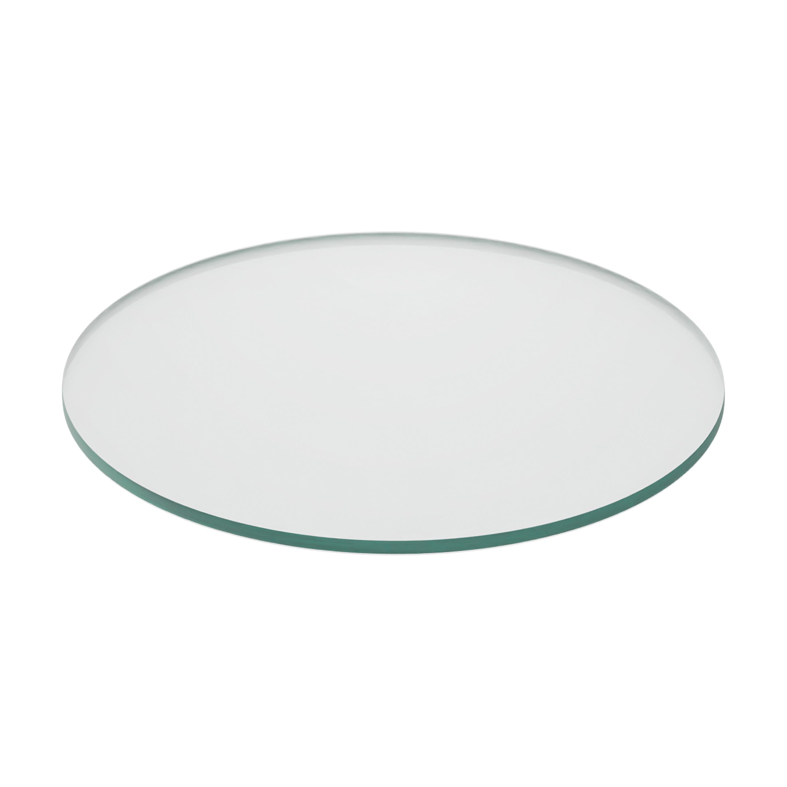 Plaque en verre de sécurité circulaire transparente de 30 cm d'épaisseur 8 mm