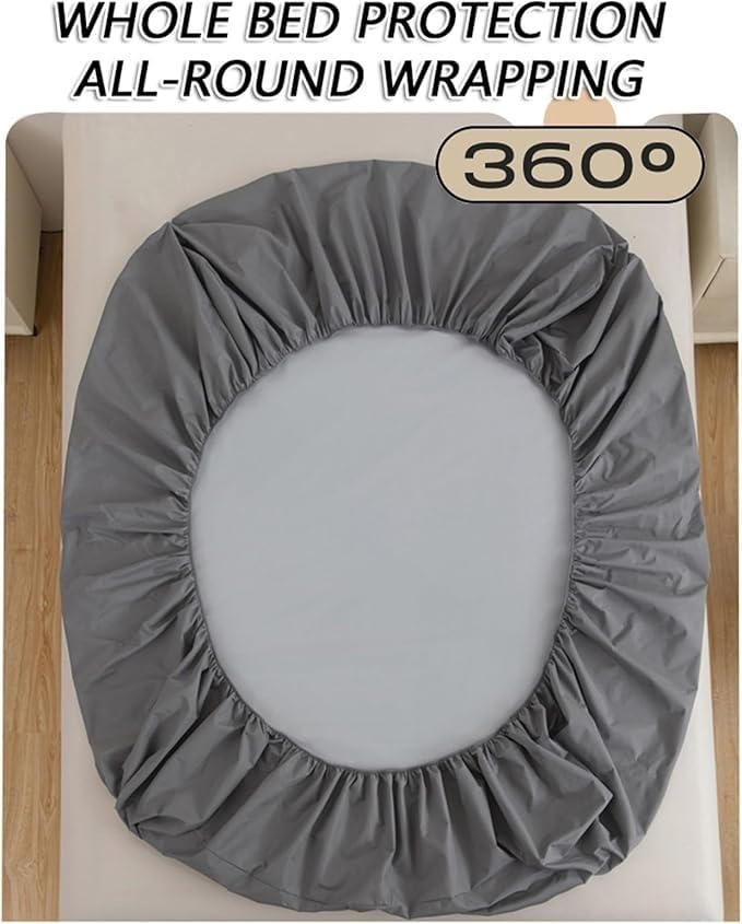 Drap-Housse Imperméable 160x200cm Blanc | Protège-Matelas - 4