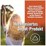 Vitamin D3 K2 Tabletten -200 Tabletten - Vitamin D Hochdosiert 20000 IE + 200µg Vitamin K2-Mk7 - D3 K2 Depot - Vegetarisch - Hochdosiert