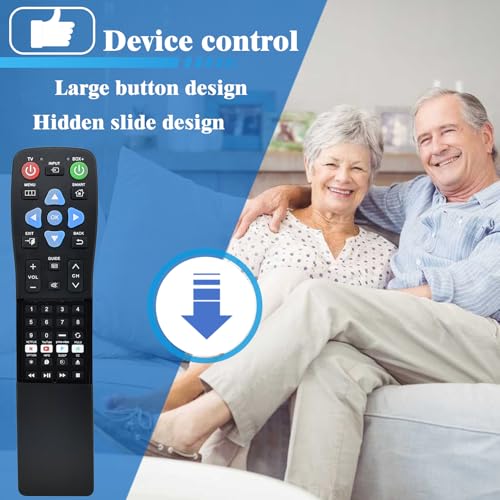 Télécommande à gros boutons pour personnes âgées dans le salon
