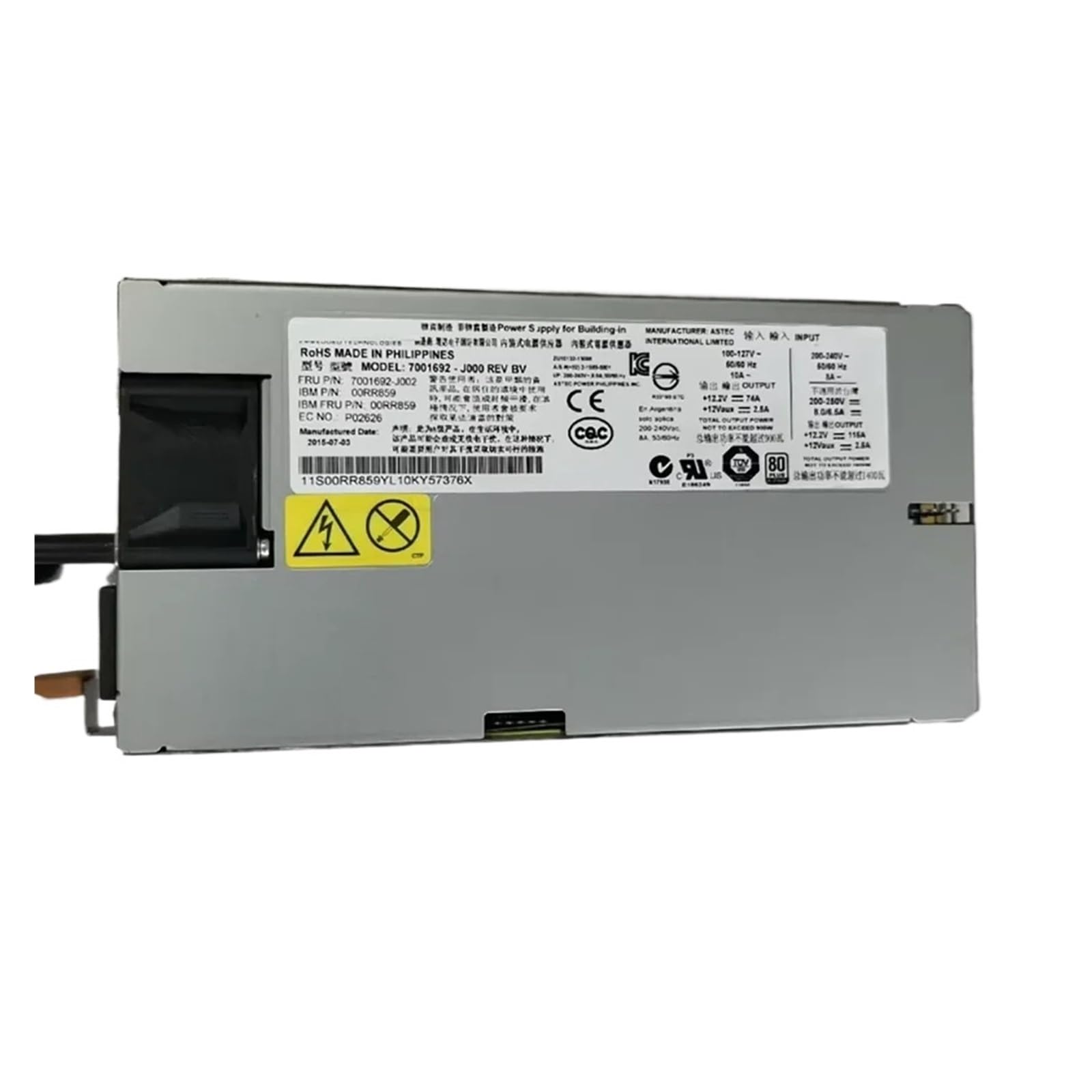 Egtdsfgja One Color S814 S824 1400W Power Supply 7001692-J000 01Af048 01Af591 00Rr859 01Af591