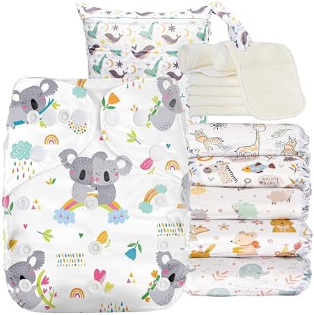 Pannolini Lavabili Bambino Taglia Unica - Con Bottoni A Pressione, Ecologici E Riutilizzabili - Foto 4