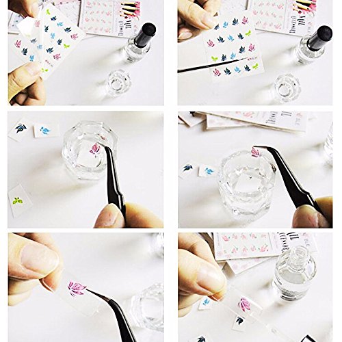 Vococal® 50 Blatt DIY Wassertransfer Maniküre Nagelsticker - Nagelaufkleber Nail Abziehbild Dekoration Kunst… – Bild 6