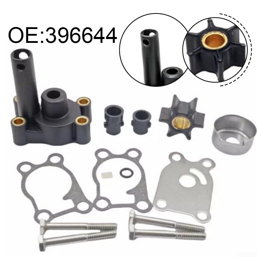Kit di riparazione per girante della pompa dell'acqua marina compatibile con Johnson per evinrude 2-8HP - Set guarnizioni in neoprene OE 396644