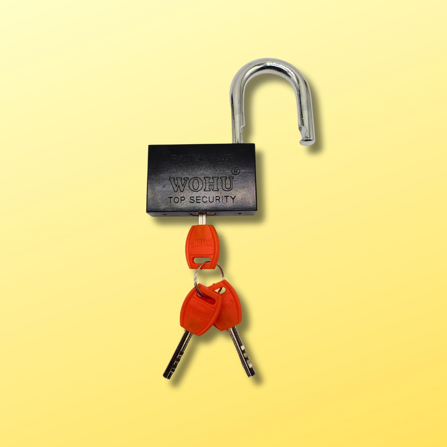 Heavy Duty Keyed Lock | Hardened Steel Shackle Lock | Anti-Rust Security for Gate, Warehouse & Outdoor Use (ALT-26 Black (60MM)) — Amazon image 4