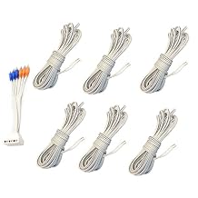 Set of 6 Speaker Cable with Bose RCA Adapter for Bose Acoustimass 16 15 II