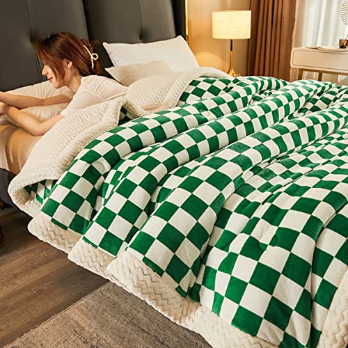 Manta Polar Cama 150 Invierno Chica 200x230 Verde Hierba A Cuadros Manta Gruesa De 3 Capas De Color Sólido Suave,Calentitas,Cálida, Modernas Sofa Camping Viajar Para Niños Aldult Manta Polar Cama 150 Invierno Chica 200x230 Verde Hierba A Cuadros Manta Gruesa De 3 Capas De Color Sólido Suave,Calentitas,Cálida, Modernas Sofa Camping Viajar Para Niños Aldult