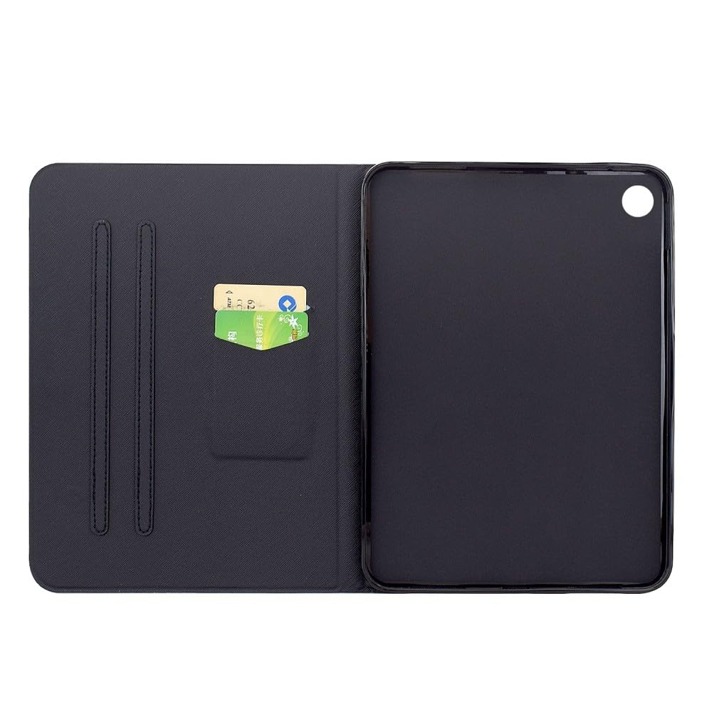 Generic etui kompatybilne z Samsung Galaxy Tab A9 8,7 SM-X110 X115 X117 (kolor: góra fala morska) wzór skórzane etui z klapką Smart Back Cover