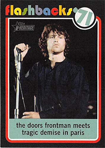 Jim Morrison Doors trading card 2020 Topps Heritage #NF9 Insert Edition Flashback