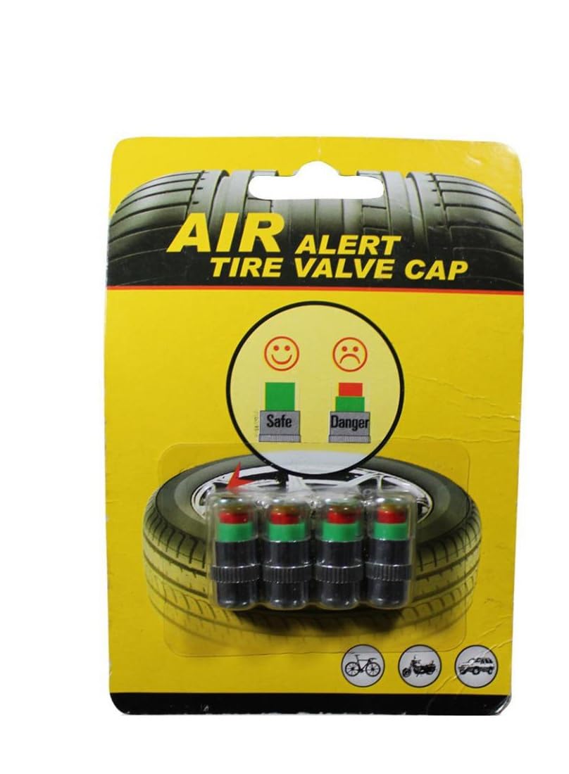 Kozdiko Car Tire Pressure Air Alert Iron Tyre Valve Caps Set of 4 Pcs for BMW 5 Series-image-15