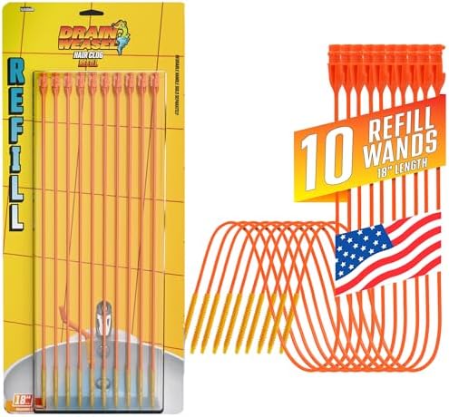 FlexiSnake Drain Weasel Refill - Sink Snake Hair Clog Remover Too...