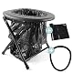Klapptoilette Keepa Outdoor faltbare Campingtoilette in Schwarz