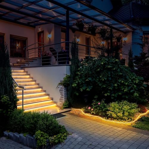 Image of Neon Rope Lights, Dimmable LED Strip Light, Warm White, 32.8ft