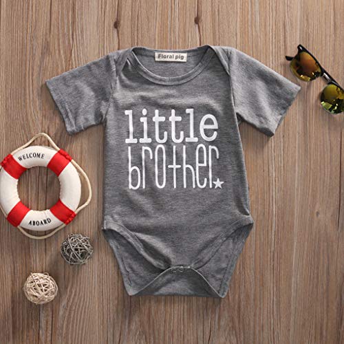 Big Sister en Little Brother Family Matching Outfits baby rompertjes baby Weinig Broer Romper Big Sister T-shirt Tops… - Afbeelding 5