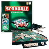 EMMA HAPPY Scrabble Letras Grandes en Español – Juego de Mesa Clásico de Palabras – Impresión Grande y Fácil de Leer – Ideal para Adultos, Mayores y Familia