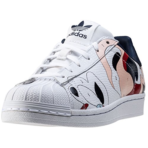 Adidas Superstar RO W chaussures, blanc bleu, 38 EU