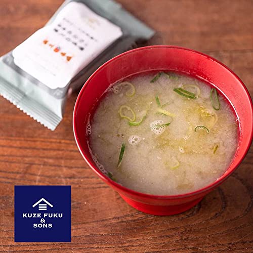 [KUZE FUKU & SONS] Everyday Dashi Miso Soup Mix with Aosa Seaweed, Product of Japan, Natural Ingredients & Umami Flavor, Ready In Minutes (2g x 5 packets) - Thumbnail 5