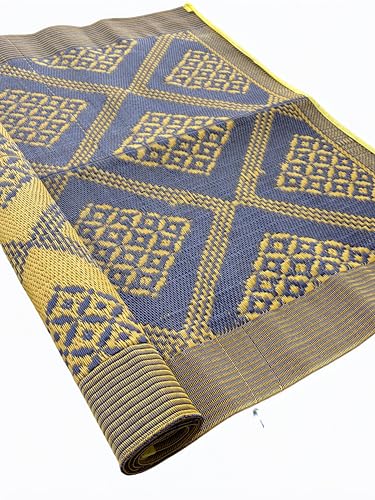 Image of MG Mats Multi Purpose Plastic Floor Mat Chatai (Multicolor, Multidesign) Pack of 1 Piece (4X6)