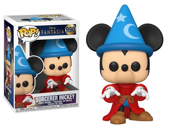 Funko Fantasia 80th Anniversary + Pop Protector: Disney Pop! Animation Vinyl Figure (Gift Set Bundled with ToyBop Brand Box Protector Case) (Sorcerer