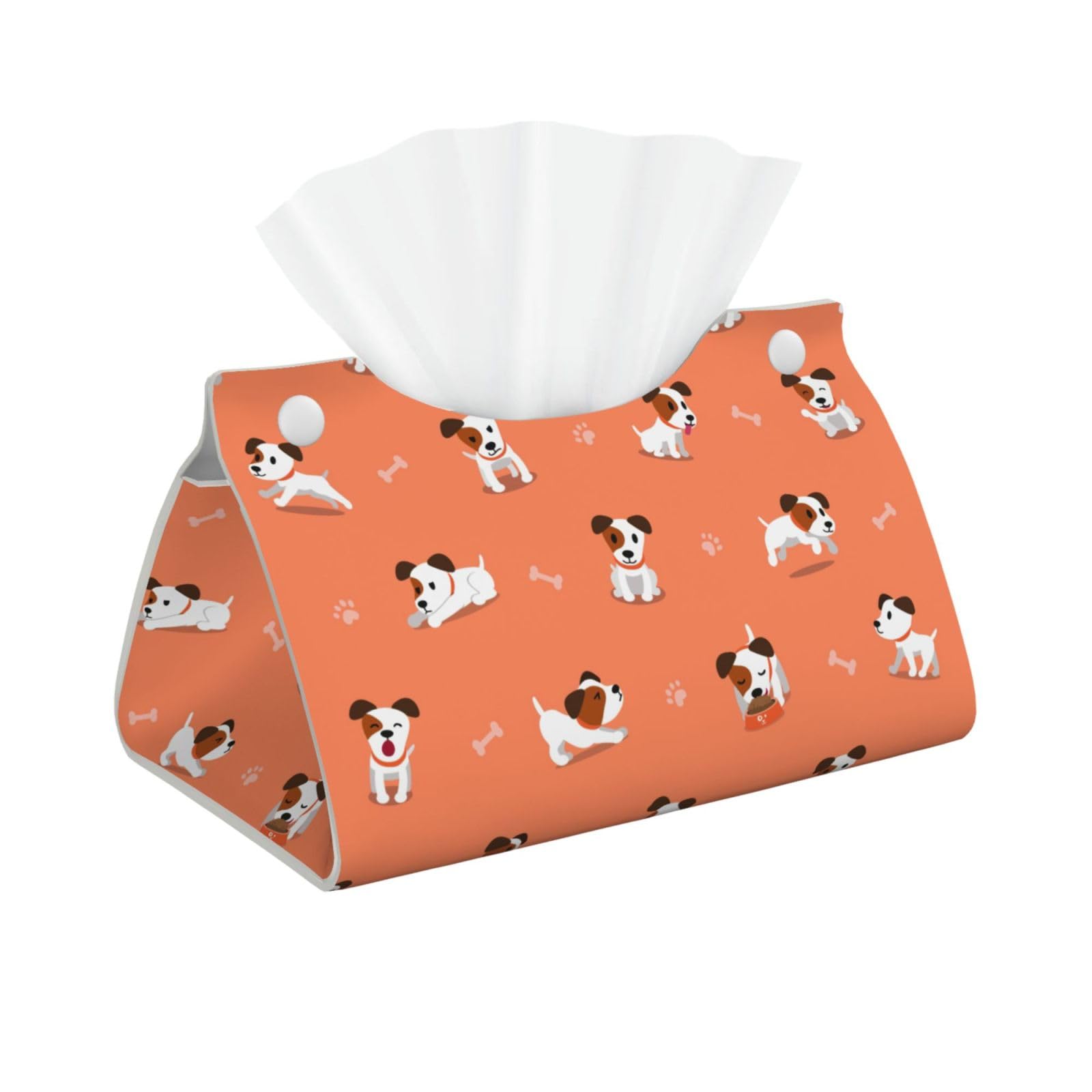 Dog With Big Bones Print Long Tissue Box Cover Tissue Dispenser Box For Living Room, Office, Car, Bathroom