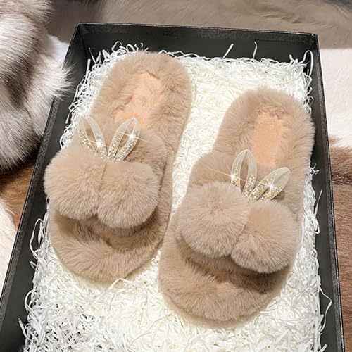 House Slippers for Women Indoor Fluffy, Women's Slippers Open Toe, Cute Slippers, Fuzzy Slippers Women and Girls, Bedroom Ladies Slippers, Funny Animal Slippers2