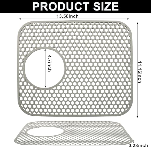 Protector de Fregadero de Cocina de Silicona Murtenze 2 Unidades miniatura 3