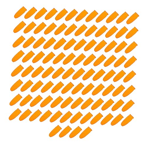 PartyKindom 100pcs Anti-slip Finger Caps Latex Material Non-slip Design Comfortable Reusable
