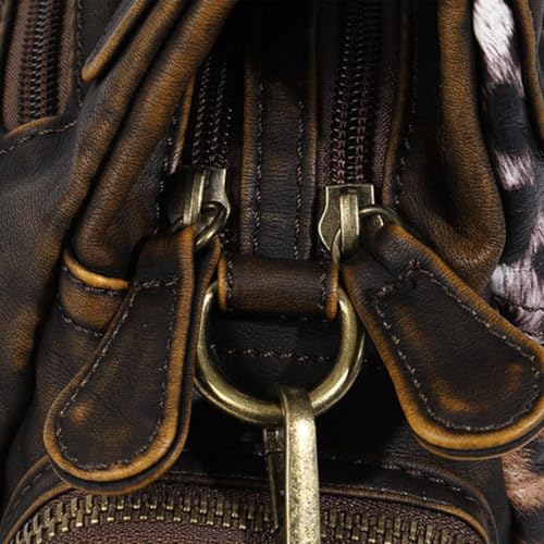 Image of Shoulder Purse for Women, Leather Women's Handbag Y2k Aesthetic Coquette Shoulder Bag Hobo Punk Trendy Ladies Purse