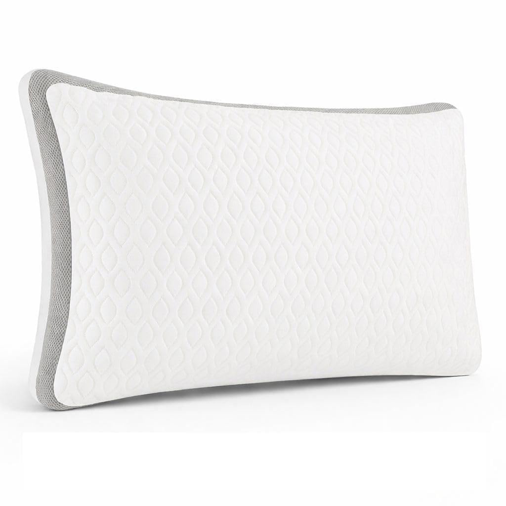 NIGHTZONE Cooling Pillows 48x78cm Breathable Cotton Cover with Mesh Sides Hollowfibre Down Alternative Filling for Cool Comfortable Sleep (1, Cooling Pillow)