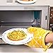 Win Change Oven Mitts and Potholders BBQ Gloves-Oven Mitts and Pot Holders with Recycled Infill Silicone Non-Slip Cooking Gloves for Cooking Baking Grilling (4-Piece Set,Yellow)