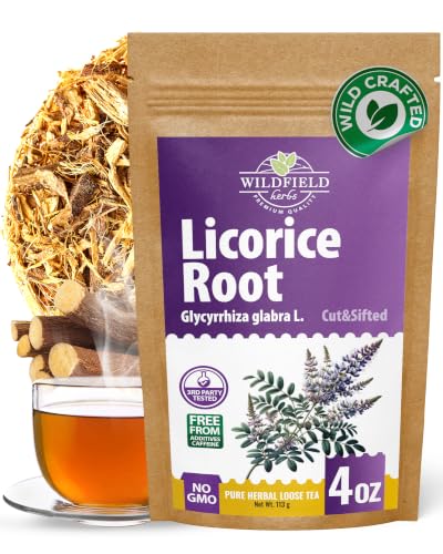 4 oz. Licorice Root Tea Liqorish Root Tea Herb (Glycyrrhiza Glabra) - 113g Licorice Roots Raiz De Regaliz