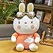 23-65 CM Coniglio Peluche Ripiene Kawaii Aviatore Coniglietto Bambola Animale Cuscino Creativo Cartone Animato Letto Dormire Kid Ragazze Regalo 45 CM Rosa