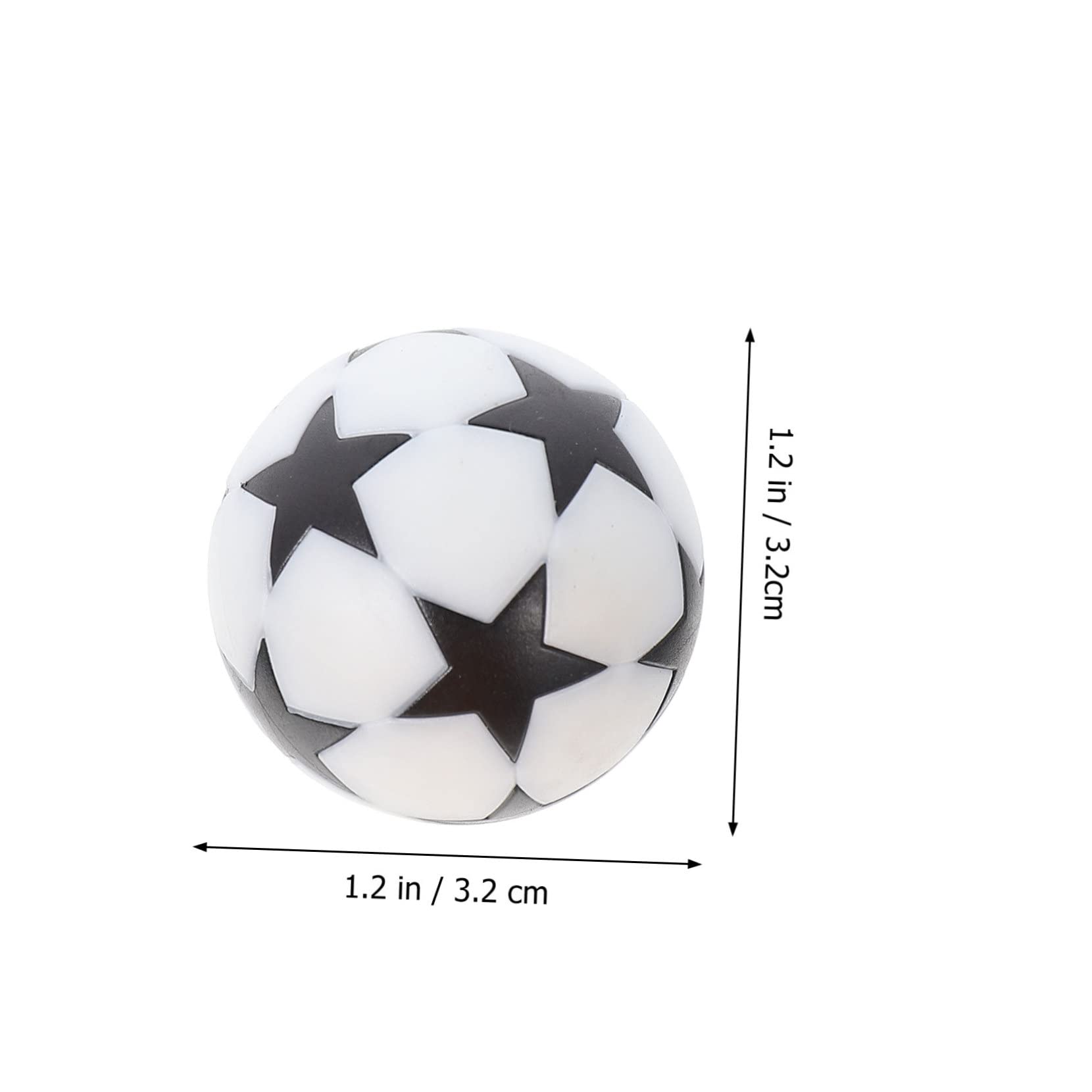 KESYOO 8pcs Five-Star Footballs Small Desktop Foosball Balls for Foosball Table Soccer Games
