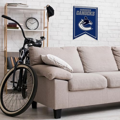 Fanion en feutre NHL Vancouver Canucks grand format pour mur vide - 3