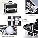 Joligrace Kosmetikkoffer Schminkkoffer, Große Kosmetik Make up Organizer Koffer Aufbewahrung Friseurkoffer Alu Beauty Case, Schwarz