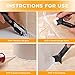 Saker Silicone Caulking Tools-3 in 1 Sealant Finishing Tool Grout Remove Scraper Caulk Remover Glass Glue Angle Scraper for Bathroom,Kitchen,Floor,Window,Sink Joint,Frames Seal (Black Blue)