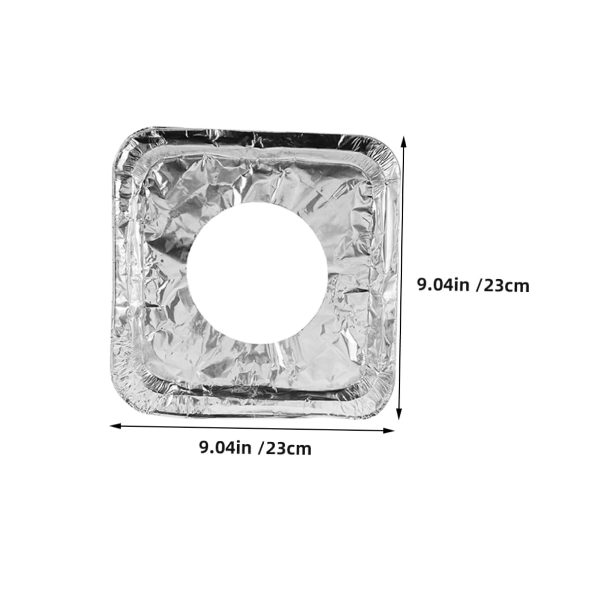 100 piezas Cubiertas Desechables de Aluminio para Quemadores de Gas Ajustables y Resistentes al Aceite de Estufas de Limpieza y Almacenamiento Compacto