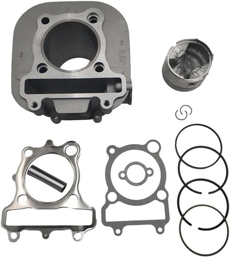 71mm Cylinder Head Body Unit Gasket Piston Ring Pin Full Set For JS 250CC ATV JS250 ATV250 250-F YFM FG-201000-0