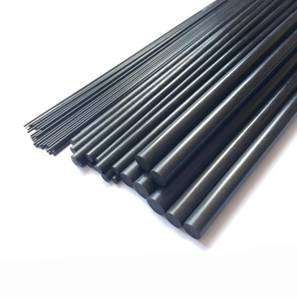 Pręty z włókna węglowego do samolotów RC — pręty z litego matowego włókna węglowego (długość 500 mm)(8pcs 9mm)