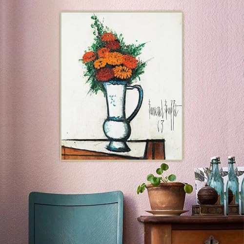 Peinture à l'huile sur toile fleurie pour sublimer la décoration du salon