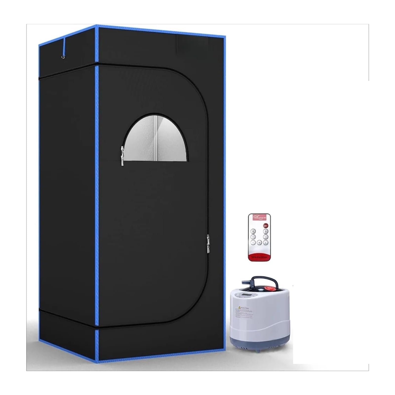 Portable Steam Sauna, Full Size Box, 600D Canvas Personal Spa 3L & 1200W Generator with Remote Control