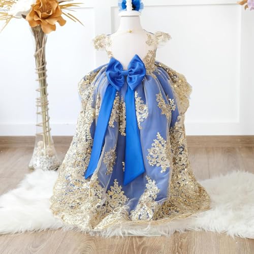 Flower Girls Wedding Bridesmaid Sequins Tulle Charlotte Dresses - Princess Birthday Party Ball Gown, Comfortable & Breathable Fabric - Perfect for Special Occasions2