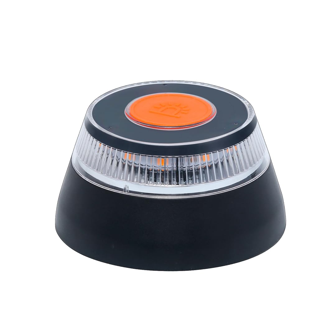 Beacon V16 Connected DGT 3.0 Approved, Emergency Light – Visible 360° up to 1 km, LTE-M Connection Included until 2038, Waterproof + Batteries Included